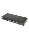 StarTech.com 8 Port 1U rackmonterad KVM-switch med OSD - KVM-switch - 8 portar