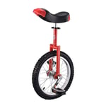 BHDYHM Child/Adult Coach Unicycle, Balance Bikes Wheelbarrow, Wheelbarrow Tires Anti-slip, Anti-wear, Pressure, Anti-drop, Anti-collision,Red-20inchse
