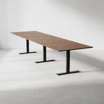 Konferensbord Modul, Storlek 360 cm, Färg Valnöt, Ben Svart