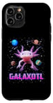 Coque pour iPhone 11 Pro Galaxotl Axolotl In Galaxy Cute Pet Mexican Space Axolotl