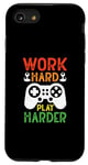 Coque pour iPhone SE (2020) / 7 / 8 Travaillez dur et jouez plus dur en mode jeu de niveau supérieur