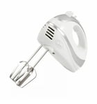 Turbo 5 Speed Hand Held Food Electric Whisk Blender Beater Mixer  300W White