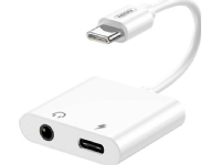 Remax USB-C to USB-C, AUX 3.5mm adapter, RL-LA11 (white)