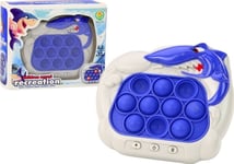 Leantoys Sensoriskt Spel Pop-It Shark Konsol Ljus Ljud Blå