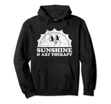 Sunshine and Art Therapy Retro Vintage Sun Pullover Hoodie