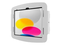 Compulocks Ipad 10Th-11Th (A16) Gen Space Enclosure Wall Mount White - Monteringssats (Väggfäste) - För Surfplatta - Låsbar - Höggradig Aluminium - Vit - Monteringsgränssnitt: 100 X 100 Mm - För Apple 10.9-Inch Ipad (10:E Generation)
