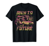 Back To The Future Neon Fade DeLorean T-Shirt