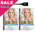 L'Oreal Excellence Ultra Light Natural Blonde 01 Hair Color Lightener Pack of 2