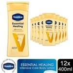 Vaseline Intensive Care Body Lotion Essential Healing for Dry Skin 400ml, 12Pack