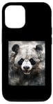 Coque pour iPhone 15 Pro Illustration portrait animal panda