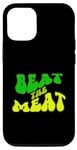 Coque pour iPhone 15 Pro Beat the Meat - Design rétro végétarien