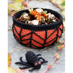 Creepy Candy by DROPS Design - Halloween Pynt Hekleoppskrift Kurv 12x6 - Creepy Candy by DROPS Design