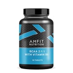 Amazon Brand - Amfit Nutrition BCAA 2:1:1 with B6  - 90 Tablets