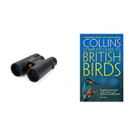 Celestron 71347 10 x 42 Outland X Binocular - Black & British Birds: A photographic guide to every common species (Collins Complete Guide)