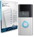 Bruni 2x Protective Film for Ring Video Doorbell 4 Screen Protector