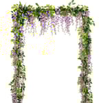 Konstgjord Wisteria Blomstergirlang, Konstgjord Wisteria Vinranka