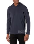 Hugo Boss Men's Identity Long Sleeve Lounge T-Shirt Pajama Top, Navy, XXL