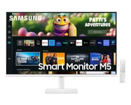 Samsung 27'' Smart Monitor M50C FHD 4ms White Speakers & Remote LS27CM501EUXXU