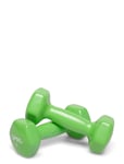 Spri Dumbbell Vinyl 1,4Kg/3Lb Pair *Villkorat Erbjudande Accessories Sports Equipment Workout Gym Weights Grön