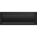 KRATKI Grille de Ventilation Grille de cheminée Fresh 17cm x 49cm Noir