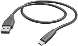 HAMA Câble de charge USB-A vers USB-C 1,5 m Noir