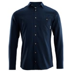 Aclima Aclima LeisureWool Woven Wool Shirt Man Navy Blazer S, Navy Blazer
