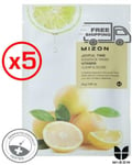 MIZON Face Mask Sheet Mask Joyful VITAMIN C (5PCS)