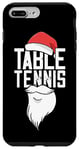 Coque pour iPhone 7 Plus/8 Plus Tennis De Table Chapeau De Noël Père Noël Ping Pong Tennis