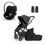 Silver Cross Tide barnvagn Space Svart inklusive cybex GOLD Cloud G bilbarnstol i-Size Magic Black