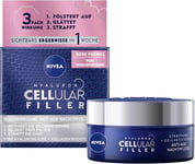 NIVEA Hyaluron Cellular Filler Anti-Age Night Cream (50 Ml), Regenerating Face C