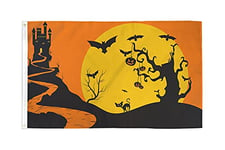 AZ FLAG Drapeau Happy Halloween Nuit de Terreur 150x90cm - Drapeau fête d'halloween 90 x 150 cm - Drapeaux