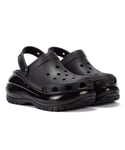 Crocs Classic Mega Crush Clog WoMens Black Sandals - Size UK 6.5