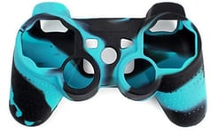 Silikongrep for kontroller, Playstation 3, Camouflage Turkis