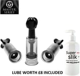 Master Series Fusion Triple Sucker Nipple Enlarger Body Suction Device + £8 LUBE