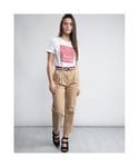 Tommy Hilfiger Th Essential Pleated Womens Chino - Khaki - Size 6 UK