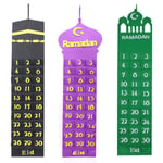 Eid Mubarak Felt Advent Calendar Wall Hanging Numbered Countdown Calendar UK