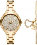 Michael Kors Ladies Slim Runway Watch and Bracelet Gift Set