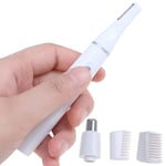 Electric Nose Hair Clipper 2 In One Shaving Knife Facial Electri White Size