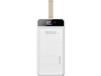Dudao powerbank 30000 mAh 2x USB / USB-C z lampką LED biały (K8s+ vit)
