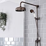 Colonne de douche rétro avec douchette (sans robinetterie) – Bronze huilé - Elizabeth
