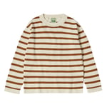 FUB Stripete Langermet T-skjorte Ecru/Rust | Beige | 110 cm