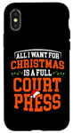 Coque pour iPhone X/XS Costume de Noël Amour Joueur de Basket-Ball Jeu de