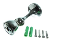 24 Pk of Magnetic Door Holder Stay Stop Wedge Catch And Screws - Colour Chrome