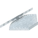400 mm 0-90° Variabel böj varmförzinkad RB W 640 FT