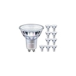 Philips 10 Pack - CorePro LED Spot 5W (50W) Dimmable GU10 Lamp 4000k Cool White 380 Lumen 15000 Hours 36 Beam