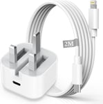 iPhone Fast Charger, iPhone Charger Plug and Cable 2M [Apple MFi Certified], HO