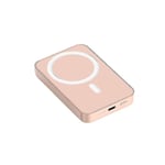 Magnetisk trådlös snabbladdning Powerbank Pd20w Mini bärbar 10000mah extern batteriladdare för Iphone 12 13 pink