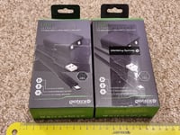 2 MICROSOFT XBOX ONE USB CONTROLLER CHARGE CABLE RECHARGEABLE BATTERY PACKS NEW!