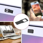 Metal Webcam Shutter Slider Camera Cover Privacy Sticker For Lap Silver