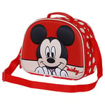 Disney Mickey Mouse Bobblehead-Sac à Goûter 3D, Rouge